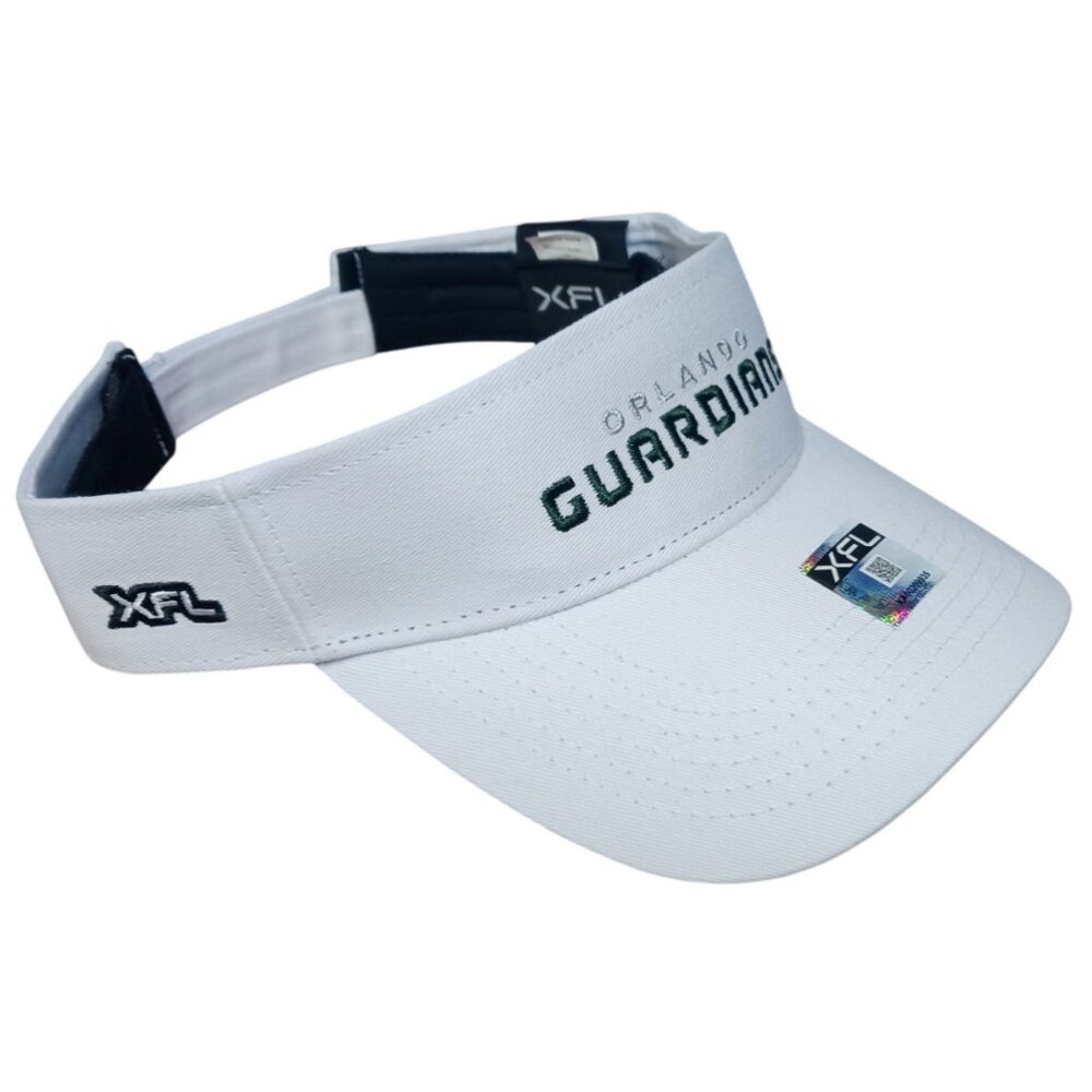 Orlando Guardians 2023 XFL Team Adjustable Visor Unisex White Football New